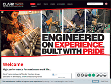 Tablet Screenshot of clarktracks.com